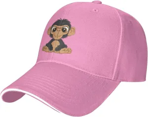 Naughty Monkey Baseball Cap for Men Women Hat Adjustable Trucker Caps Ball Cap