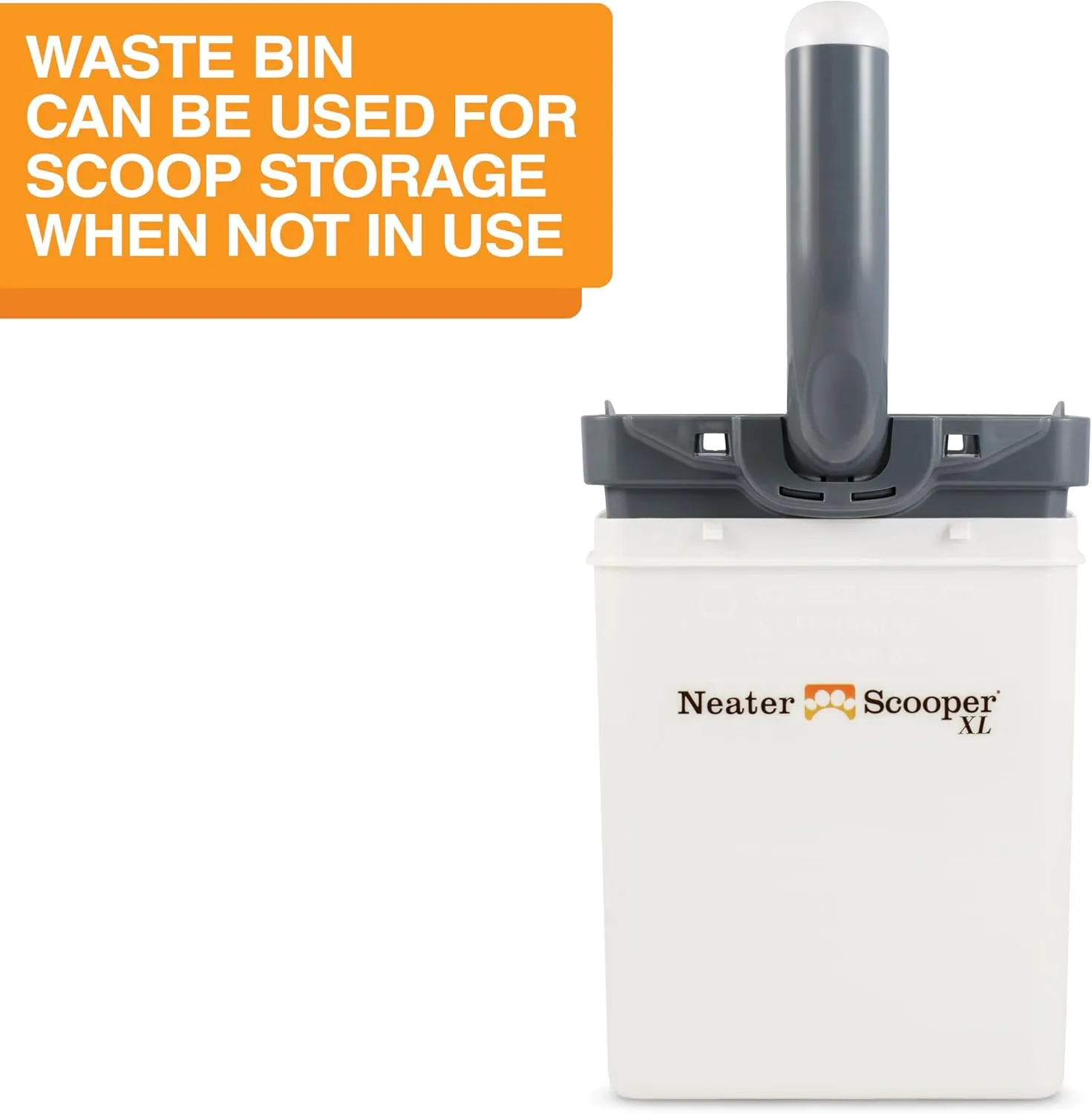 Neater Pets Neater Scooper XL Cat Litter Scoop, 195 Refill Bags – Extra-Large Capacity Mess-Free Cat Litter Scooper with Bag for Large & Multiple Cats, Spill-Proof Litter Box Scooper with Scoop Holder