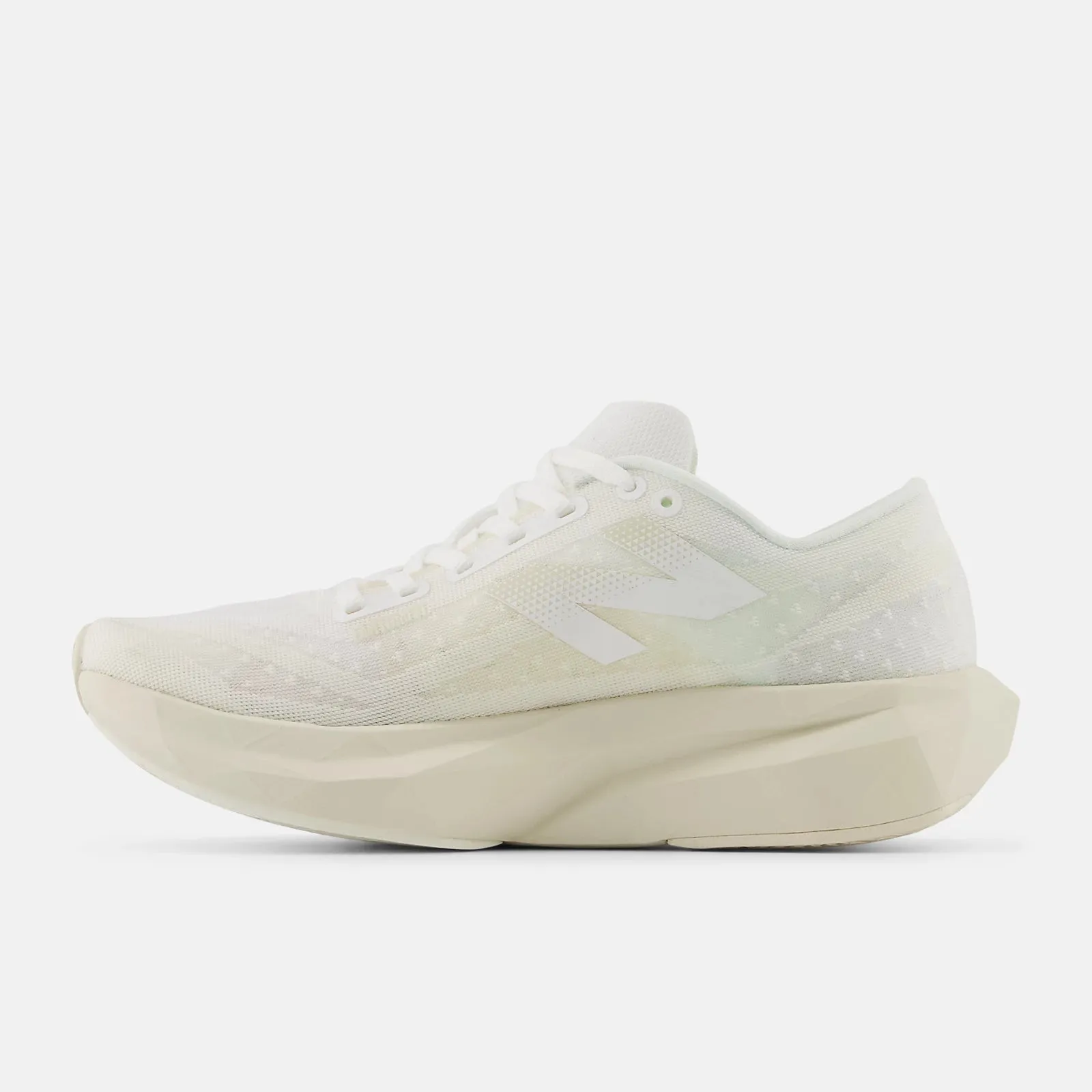 NEW Women's NEW BALANCE FUELCELL REBEL V4 White Linen Sea Salt MESH Shoes AUTHENTIC IN BOX