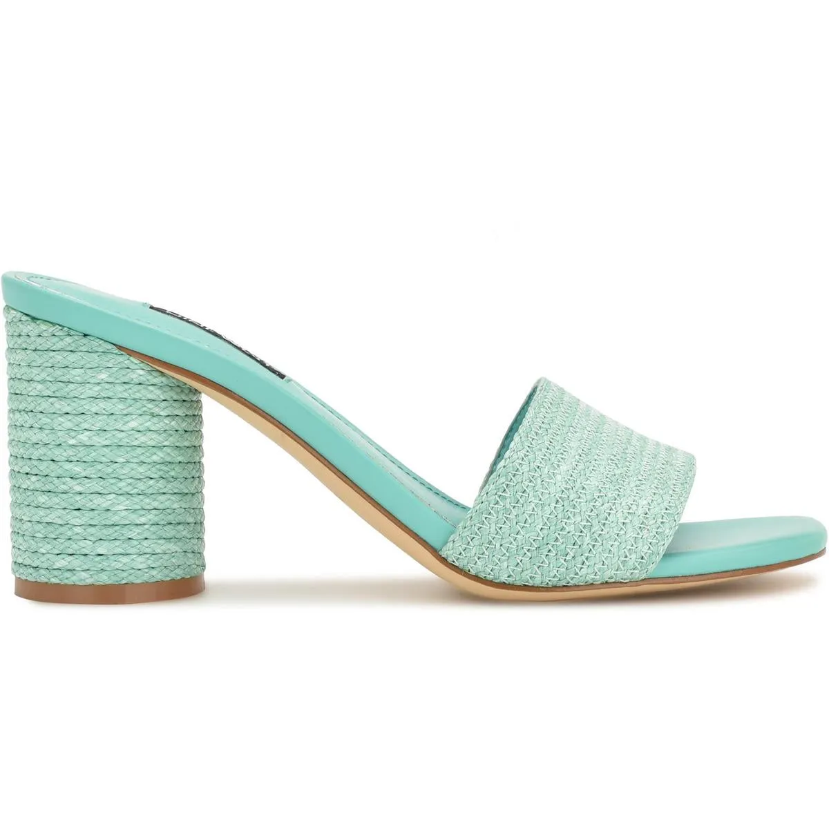 Nine West Womens MAPELI2 Laceless Woven Mule Sandals