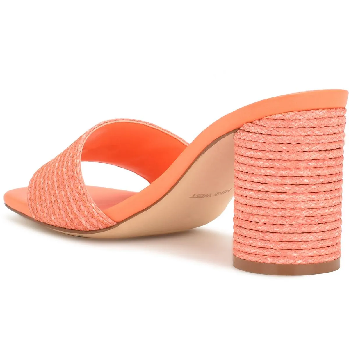 Nine West Womens MAPELI2 Laceless Woven Mule Sandals