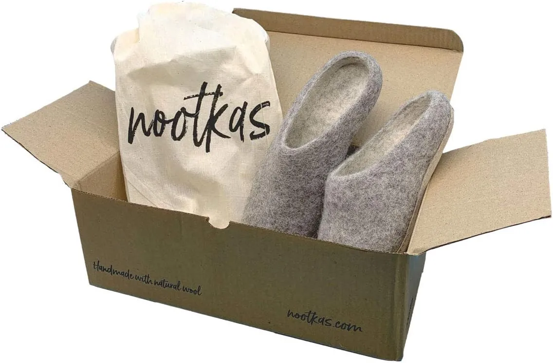 Nootkas Women's Felted Merino Wool 'Astoria' Mule House Slipper