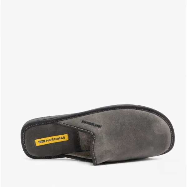 Nordikas 131 (AFELPADO) Mens Mule Slippers Grey