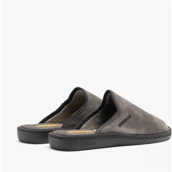 Nordikas 131 (AFELPADO) Mens Mule Slippers Grey