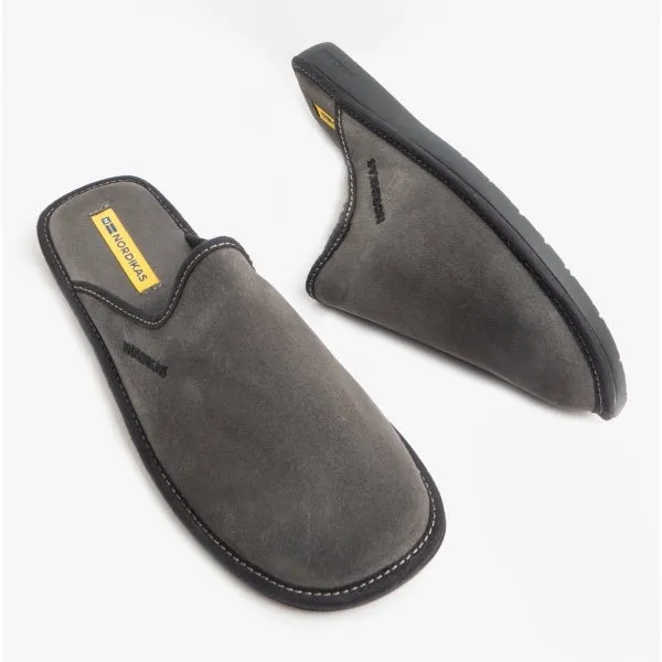 Nordikas 131 (AFELPADO) Mens Mule Slippers Grey