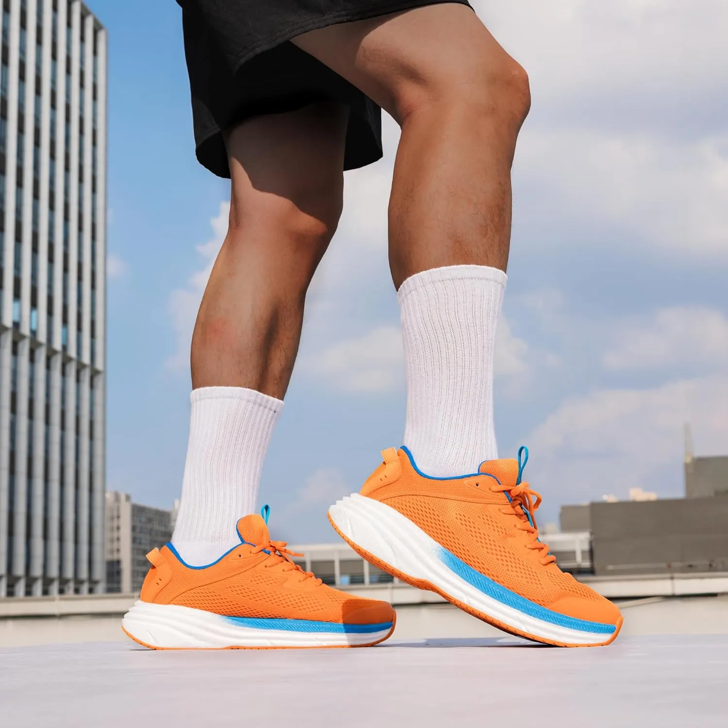 NORTIV 8 Men's Running Walking Tennis Shoes Comfortable Cushioning Non-Slip Breathable Athletic Gym Workout Cross Trainer Jogging Sneakers