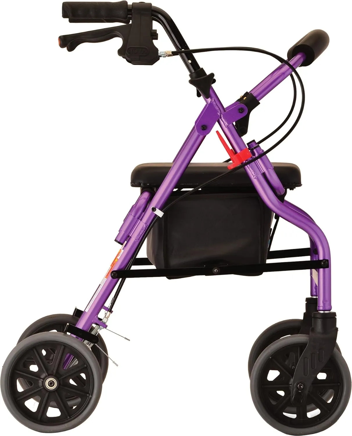NOVA Medical Products Zoom Rollator Walker, Purple, 20 Inch