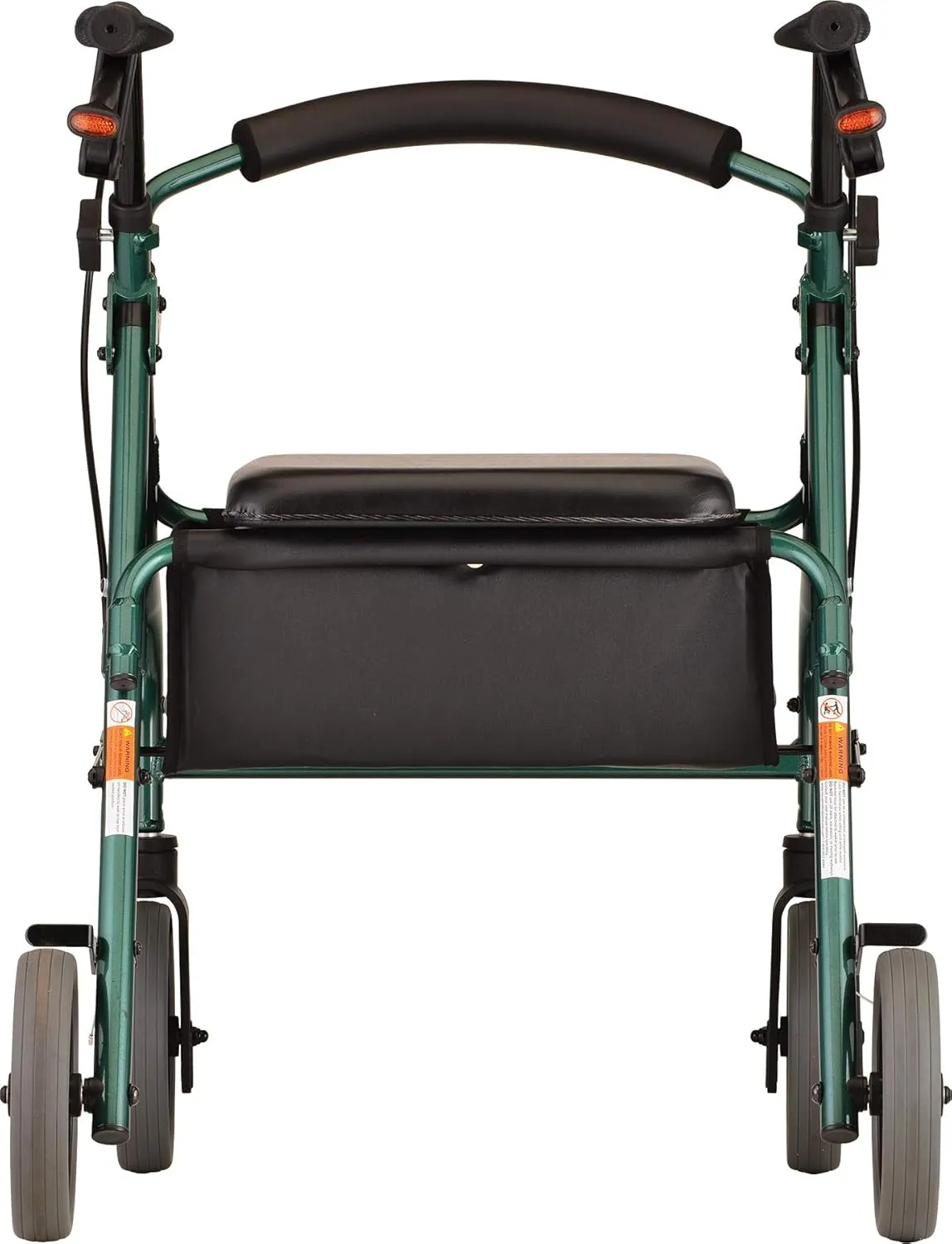 NOVA Medical Products Zoom Rollator Walker with 20" Seat Height, Green, 20 Inch