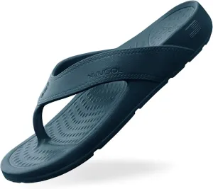 NUUSOL Unisex Cascade Flip Flops; Non-Slip Hiking/Plantar Fasciitis Footwear; Soft Cushion, Lightweight & Comfortable; Arch Support & Textured Footbed, Pain Relief for Joint, Neck & Back Injuries