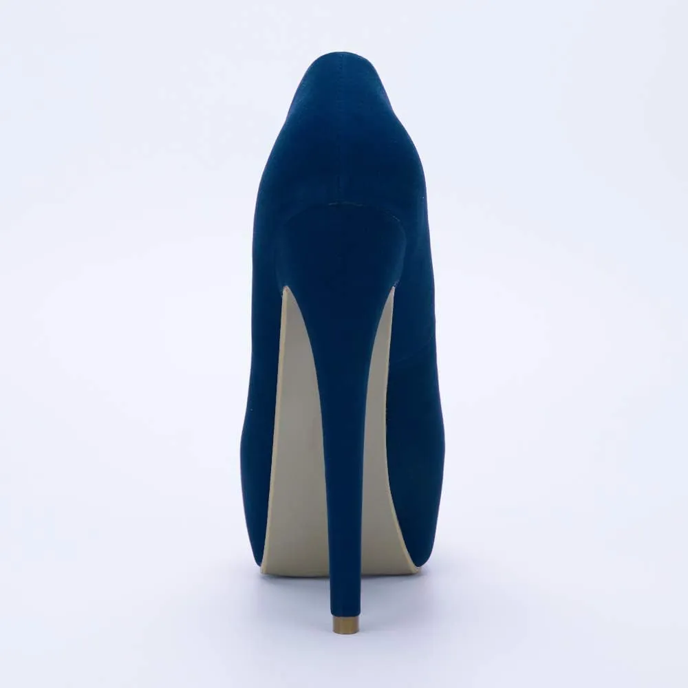 OCHENTA Women's Hidden Platform Stiletto High Heels Slip On Pumps