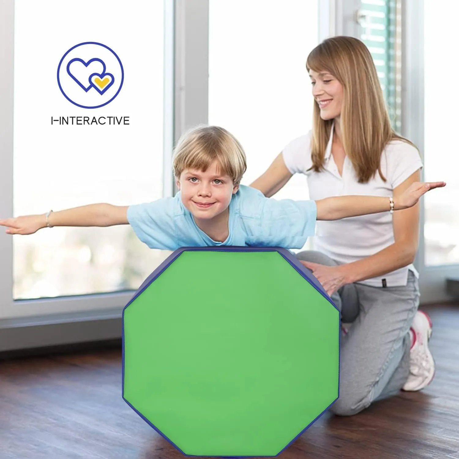 Octagon Gymnastics Tumbling Mat - Somersault & Backbend Trainer for Gymnastics, Cheerleading & Martial Arts