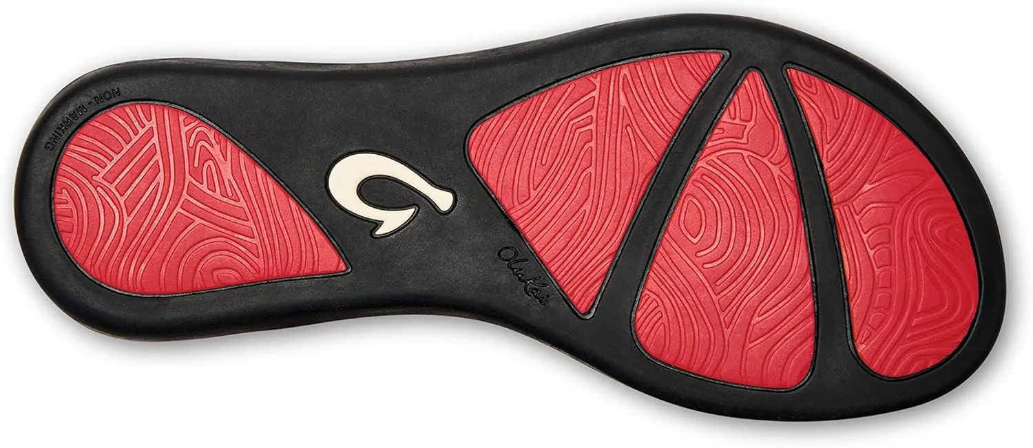 OLUKAI Ho'opio Women's Beach Sandals, Quick-Dry Flip-Flop Slides, Clean & Minimal Aesthetic, Water Resistant & Enhanced Traction, All-Day Comfort