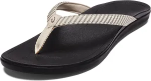 OLUKAI Ho'opio Women's Beach Sandals, Quick-Dry Flip-Flop Slides, Clean & Minimal Aesthetic, Water Resistant & Enhanced Traction, All-Day Comfort