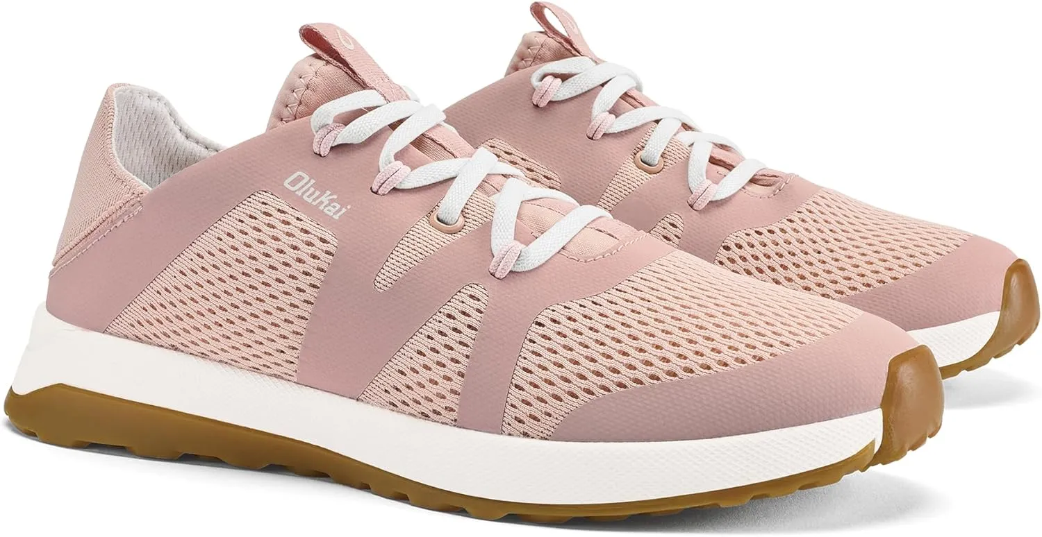OLUKAI Huia Women's Athletic Sneakers, Lightweight & Breathable Mesh, Comfort Fit & Wet Grip Rubber Soles, Durable & Supportive