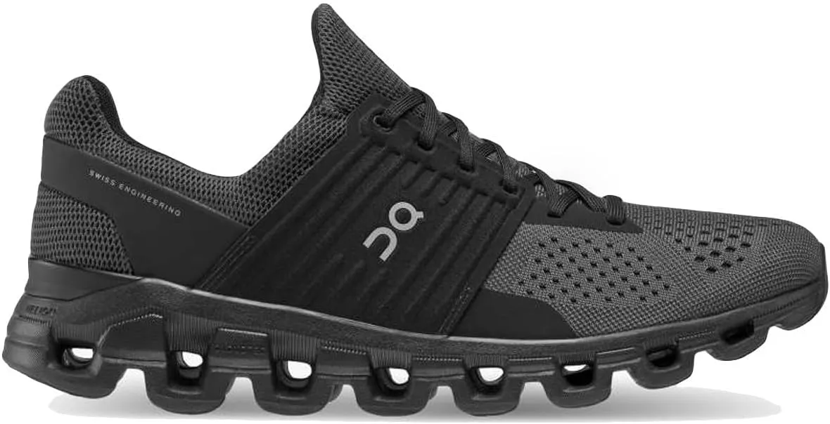On Men's Cloudswift Sneakers, All Black, 9