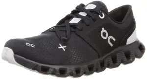 On Women's Cloud X 3 Sneakers, Black, 7.5 Medium US