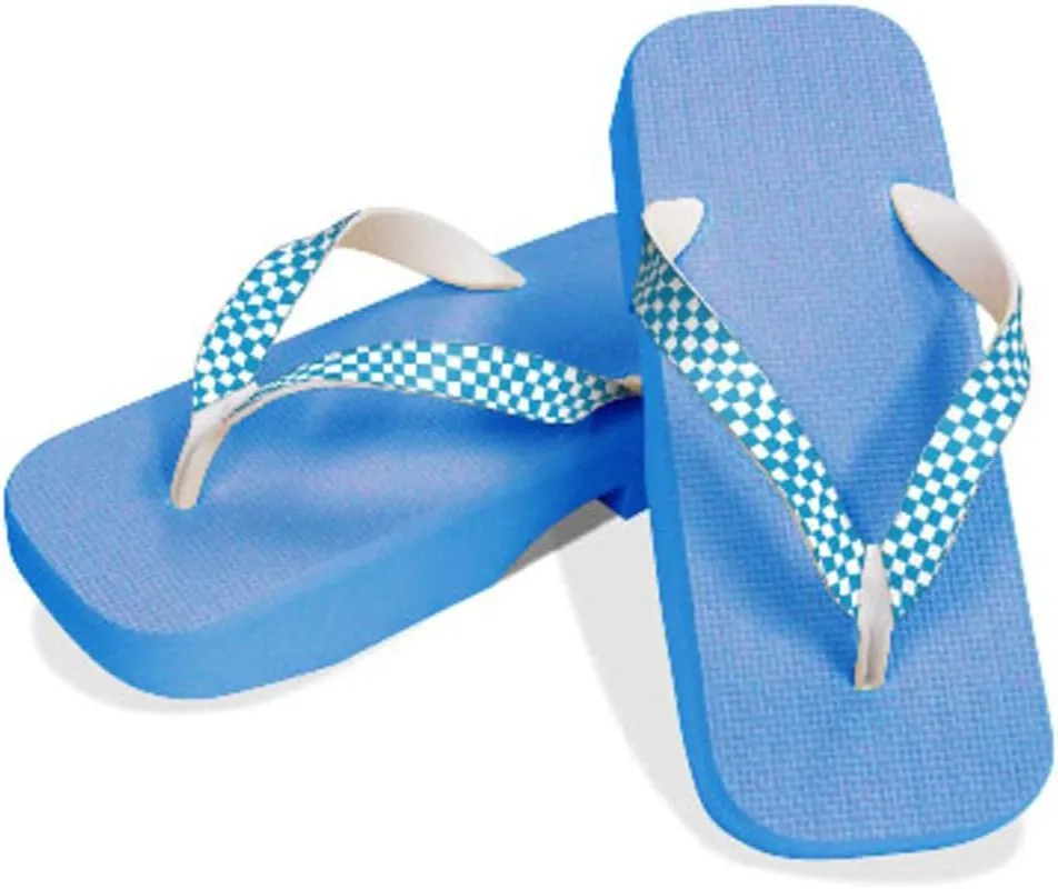 [One Step] [Hajime] Geta Geta Clogs, Soft and Water Resistant, Made of Sponge, 9.4 inches (24 cm), SB/Checkered x Sky Blue, Checkered x Sky Blue, Strawberry × Sky Blue, 24.0 cm