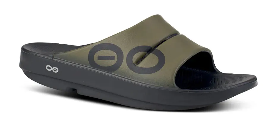 OOFOS Men’s OOahh Sport Slide Sandal - Tactical Green