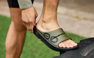 OOFOS Men’s OOahh Sport Slide Sandal - Tactical Green