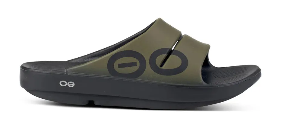 OOFOS Men’s OOahh Sport Slide Sandal - Tactical Green