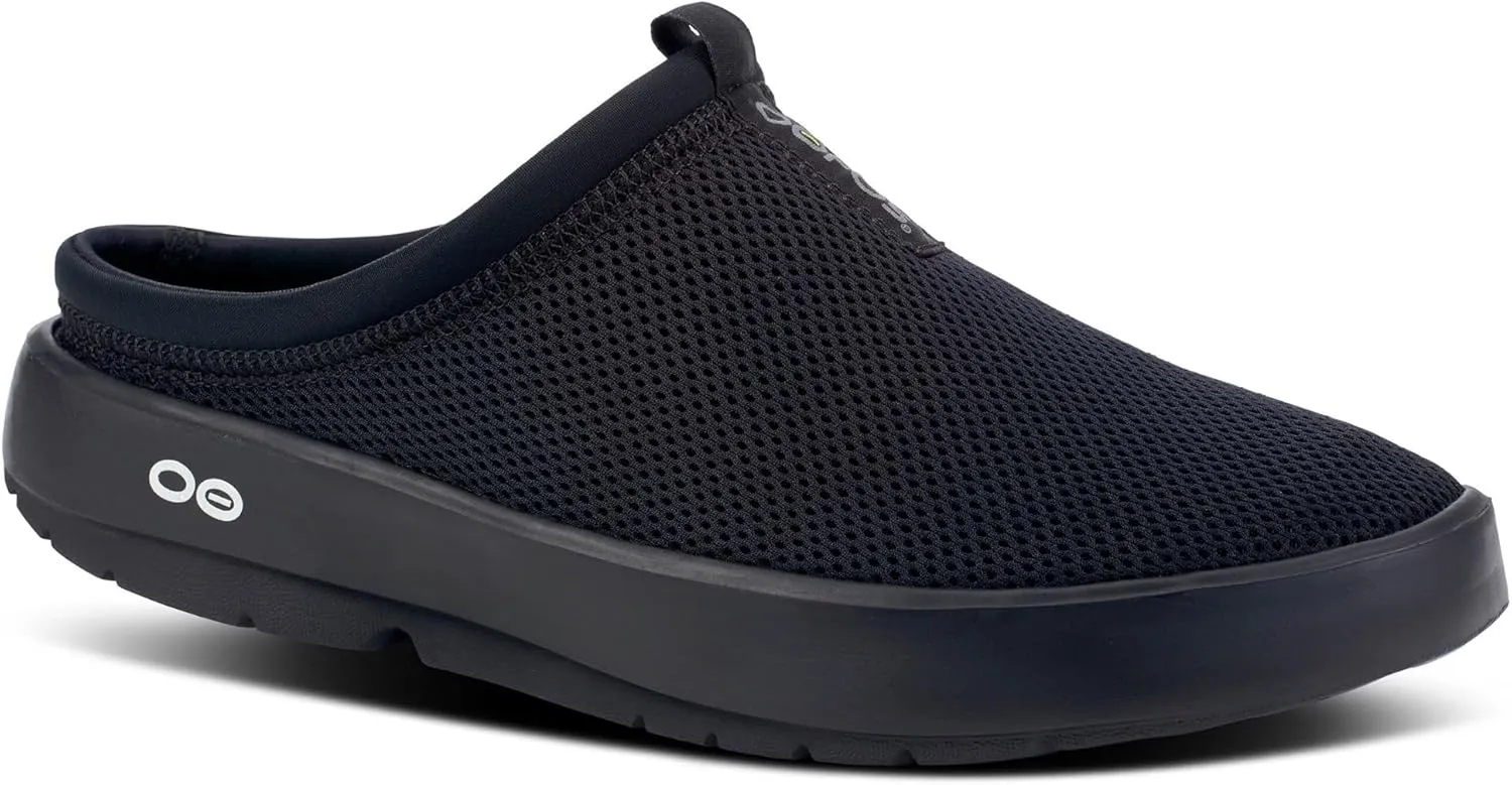 OOFOS OOcoozie Unisex Sport Mules Slippers - Lightweight Recovery Footwear Reduces Stress on Feet, Joints & Back Machine Washable