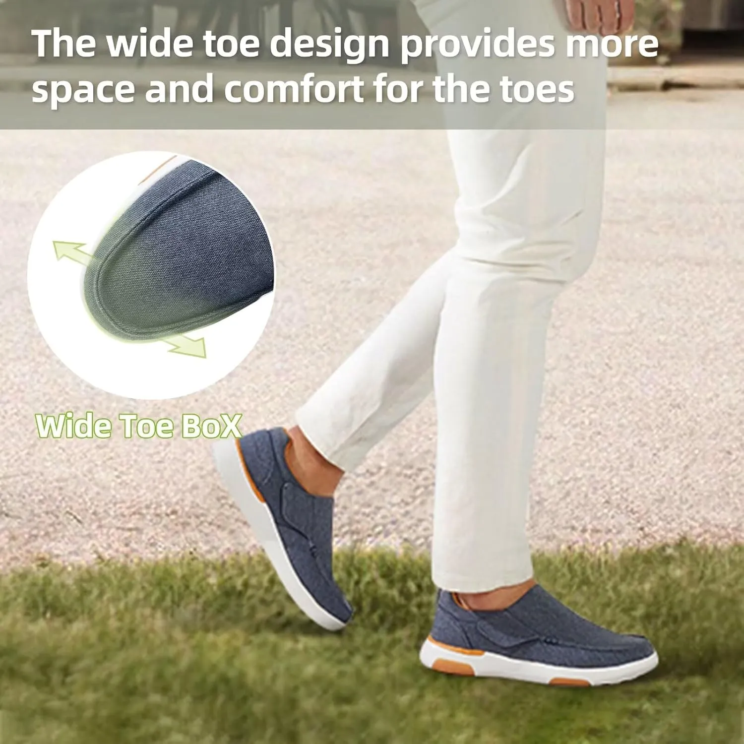 OrthoComfoot Mens Orthopedic Slippers Shoes with Arch Support: Plantar Fasciitis House Slip On Loafers, Comfortable Moccasin Mule Clogs for Indoor Outdoor