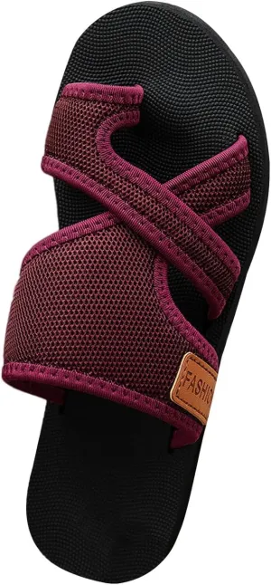 Orthopedic Sandals for Women Comfy Arch Support Split Toe Flip Flops Hollow Mesh Slide Non Slip Beach Shoes