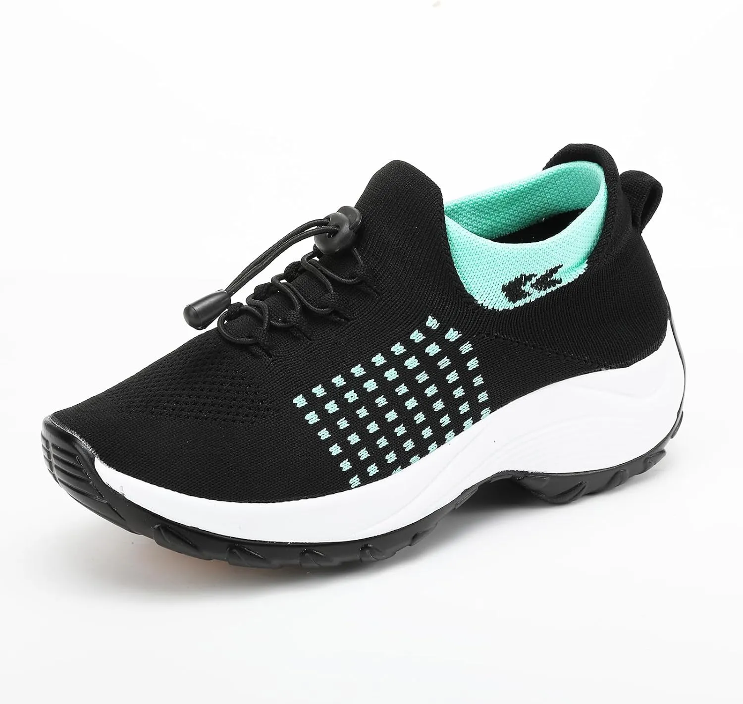 Orthopedic Sneakers for Women Men Adjustable Elastic Strap Trainers Shoes,Lightweight Breathable Damping Air Cushion Sneakers Non-Slip Platform Waterproof Comfort Soles Sports Shoes with Arch Support