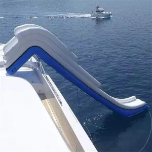 Outdoor Inflatable Water Slide Trampoline Jumping Platform Water Park with Air Pump for Adults and Children