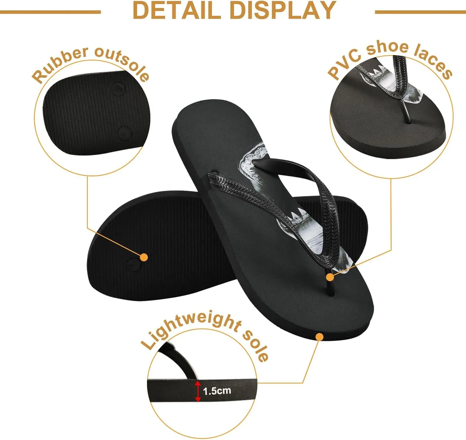 Oyihfvs Flip Flops Flip Sandal Home Slippers Hotel Spa Bedroom for Men Women XS-XXL