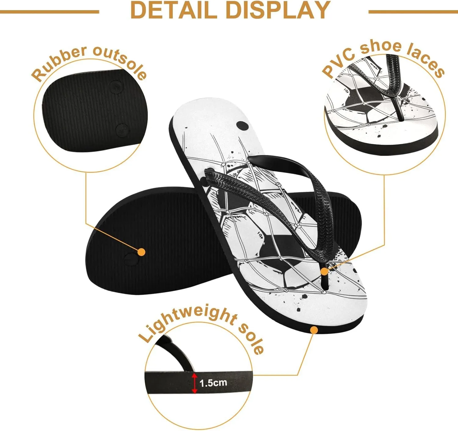 Oyihfvs Flip Flops Flip Sandal Home Slippers Hotel Spa Bedroom for Men Women XS-XXL