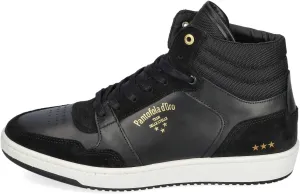 Pantofola d'Oro Men's Low Sirolo Mid Trainers, Black Pd001002443m 1000, 10 Men