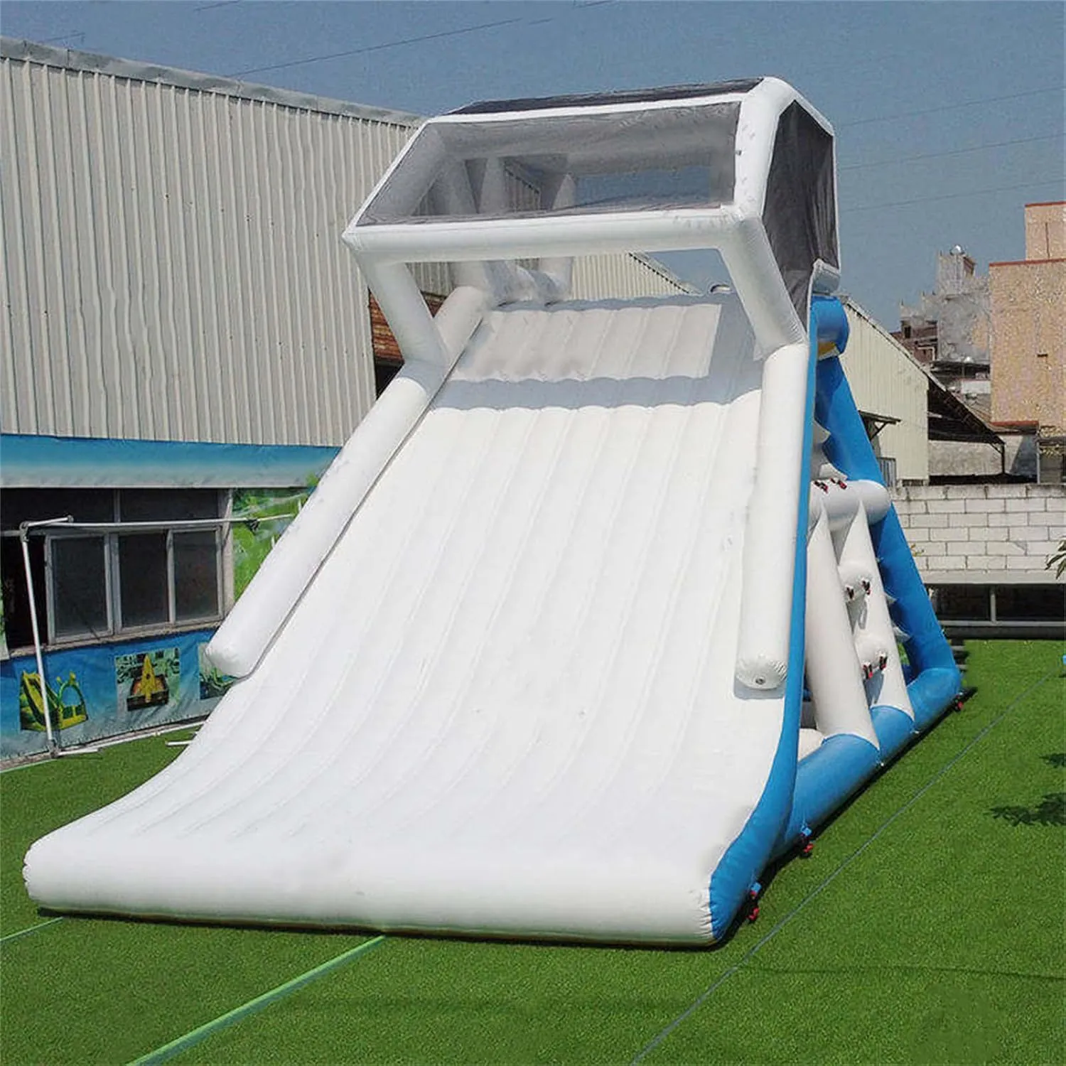 Park Commercial Sea Floating Combo Inflatable Beach Toys Trampoline with Slide for Lake Water Marine Park