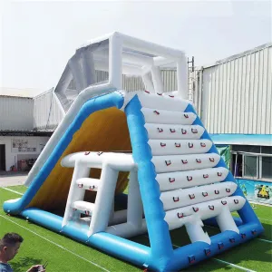 Park Commercial Sea Floating Combo Inflatable Beach Toys Trampoline with Slide for Lake Water Marine Park