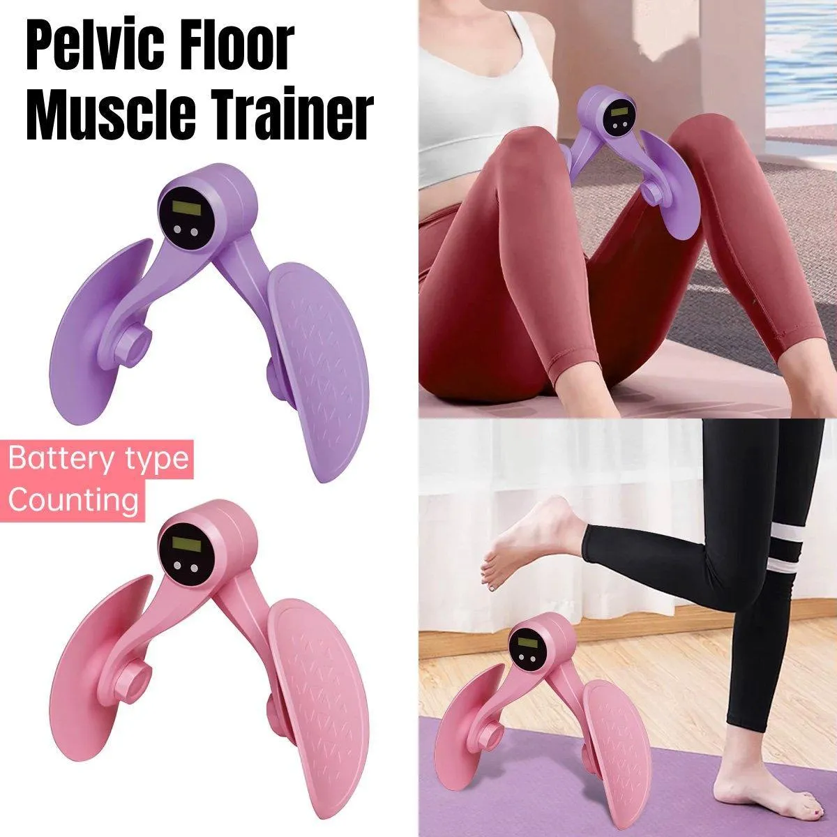 Pelvic Floor Muscle Trainer Kegel Exercise Thigh Slimming Postpartum Repair Tool