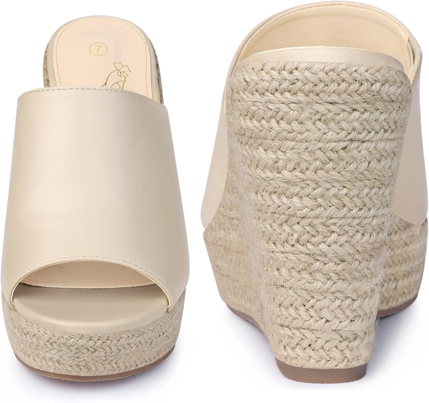 Perphy Open Toe Espadrille Wedge Heel Platform Slide Sandal for Women
