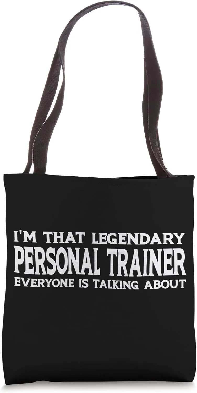 Personal Trainer Job Title Employee Funny Personal Trainer Tote Bag