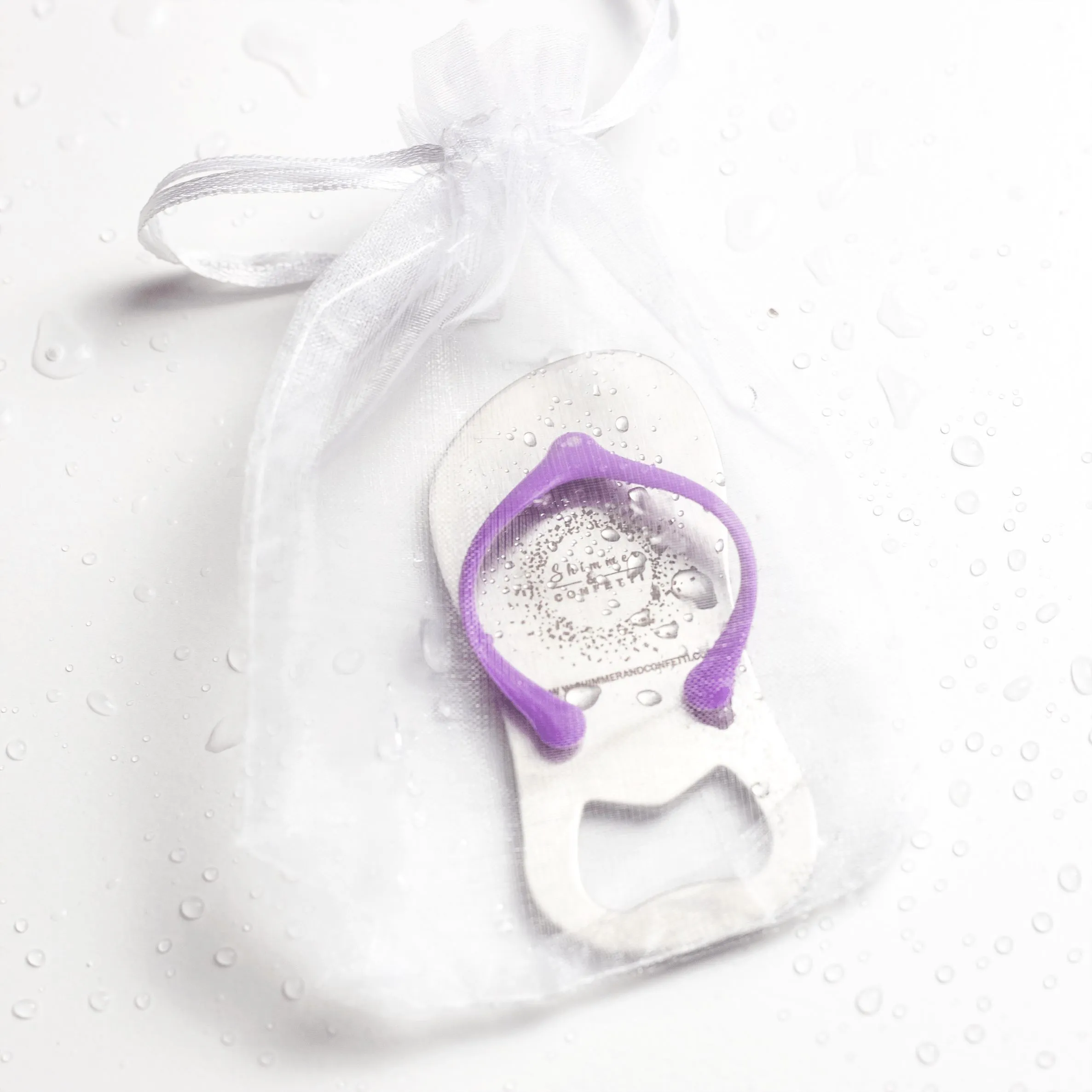 Personalized Flip Flop Bottle Opener | Destination Bridal Shower & Wedding Favors