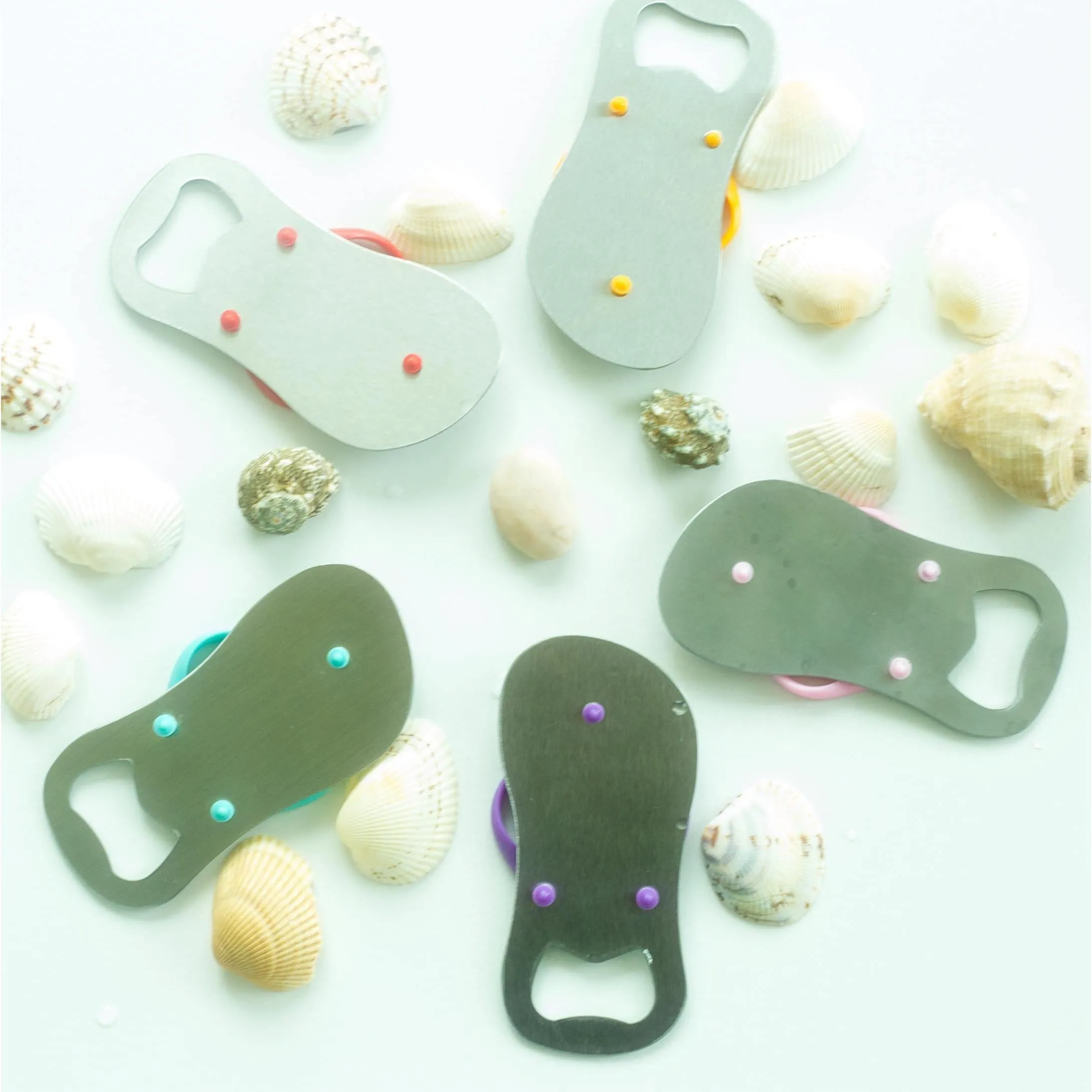 Personalized Flip Flop Bottle Opener | Destination Bridal Shower & Wedding Favors