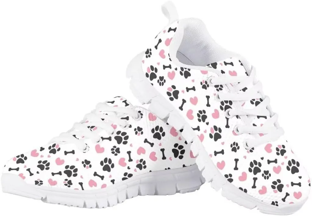 Pinupub Boys Girls Tennis Sports Shoes Breathable Non Slip Lace Up Sneakers for Running Hiking