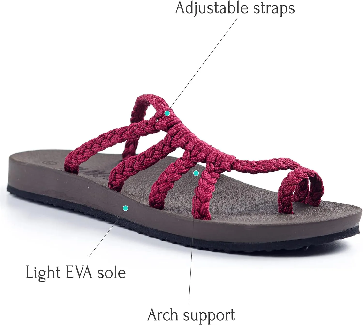 Plaka Relief Flip Flops for Women with Arch Support | Comfy Sandals for Women | Perfect for the Beach, Long Walks or Poolside