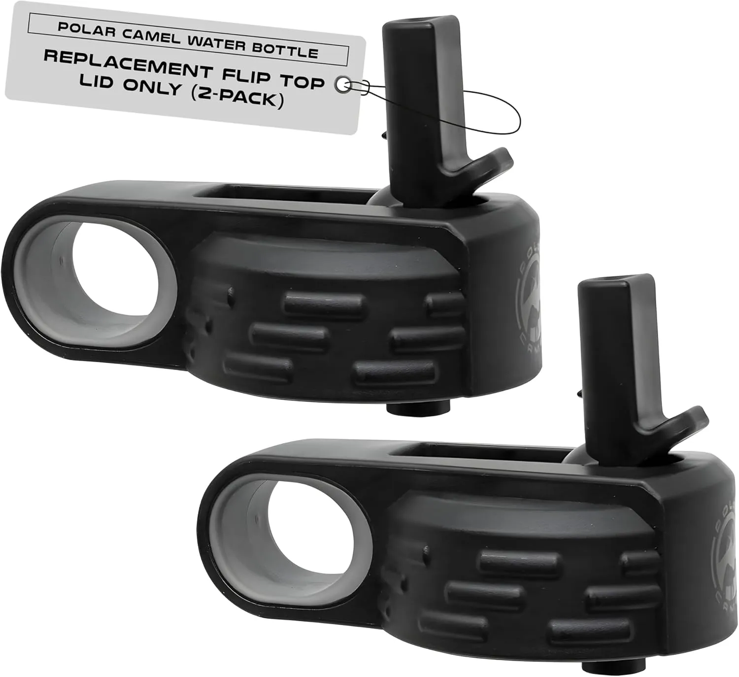 Polar Camel Water Bottle Lids (2-Pack) - Replacement Flip Top Lids for (12oz, 20oz, 32oz, 40oz)