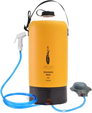 Portable Camping Shower Bag - 10L/2.2 Gallons 20/5 Gallons Solar Shower Water Bag with Foot Pump, Hose and Shower Head - Camp Shower for Camping, Beach, Travel, Outdoor Activities