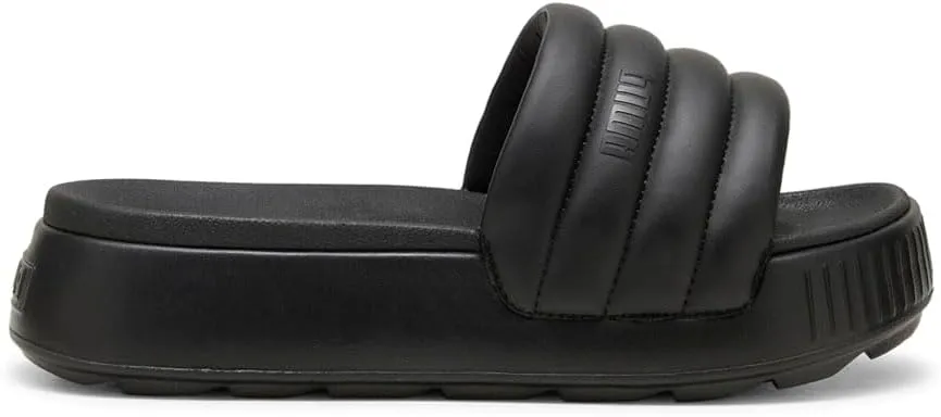 Puma Womens Karmen Puffy Slide Casual Sandals Casual Low Heel 1-2" - Black - Size 8 M