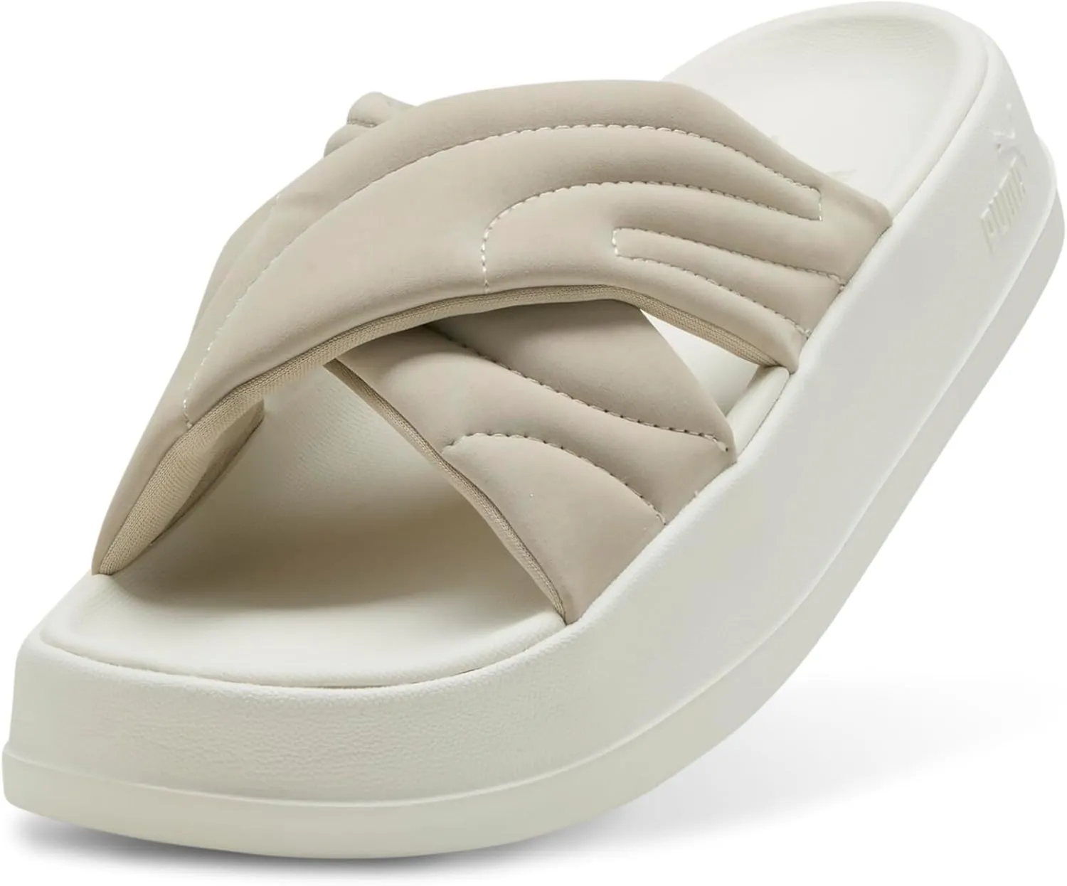 PUMA Women's Leadcat Platform Slide Sandals, Peaceful Blue-White, 8