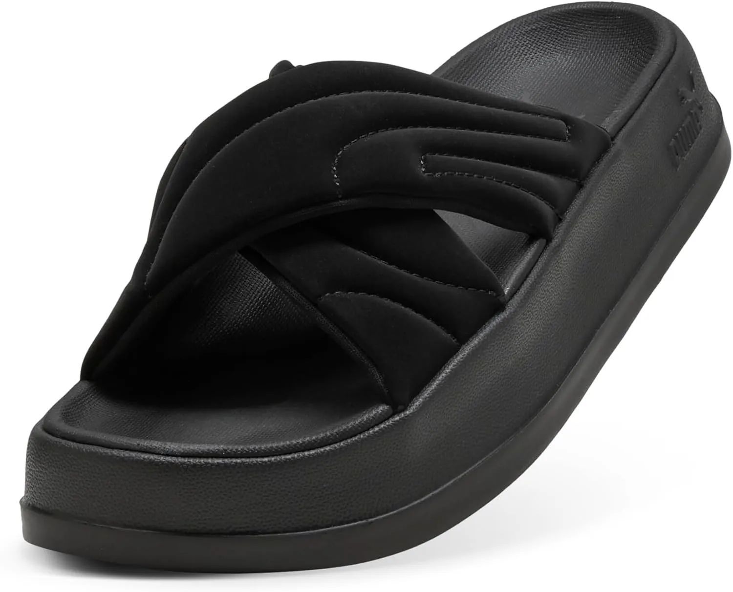 PUMA Women's Leadcat Platform Slide Sandals, Peaceful Blue-White, 8