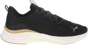 PUMA - Womens Softride Harmony Shoes, Color Black/Warm White/Gold, Size: 10 M US