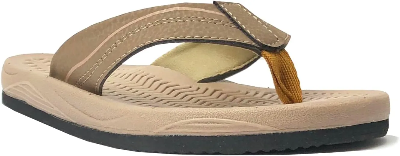 REDVOLUTION New Boys' Beach Sandal TRIBAL Tattoo | Geometric Bali Flip-Flop Sandals