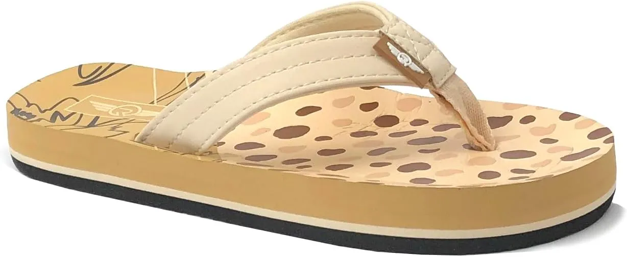 REDVOLUTION New Boys' Beach Sandal TRIBAL Tattoo | Geometric Bali Flip-Flop Sandals