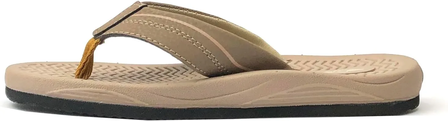 REDVOLUTION New Boys' Beach Sandal TRIBAL Tattoo | Geometric Bali Flip-Flop Sandals